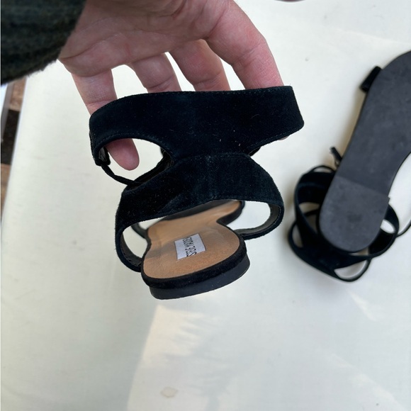 Steve Madden - Darynn black suede lace up sandals. Size 10. Never worn - Picture 4 of 11